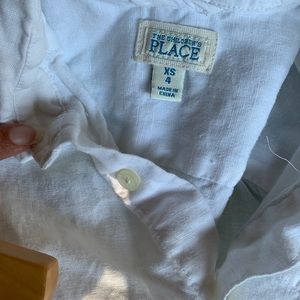 White linen button down size xs (4)